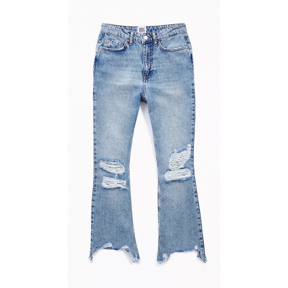NWT BDG Wilco High-Waisted Cropped Flare Jean size 25